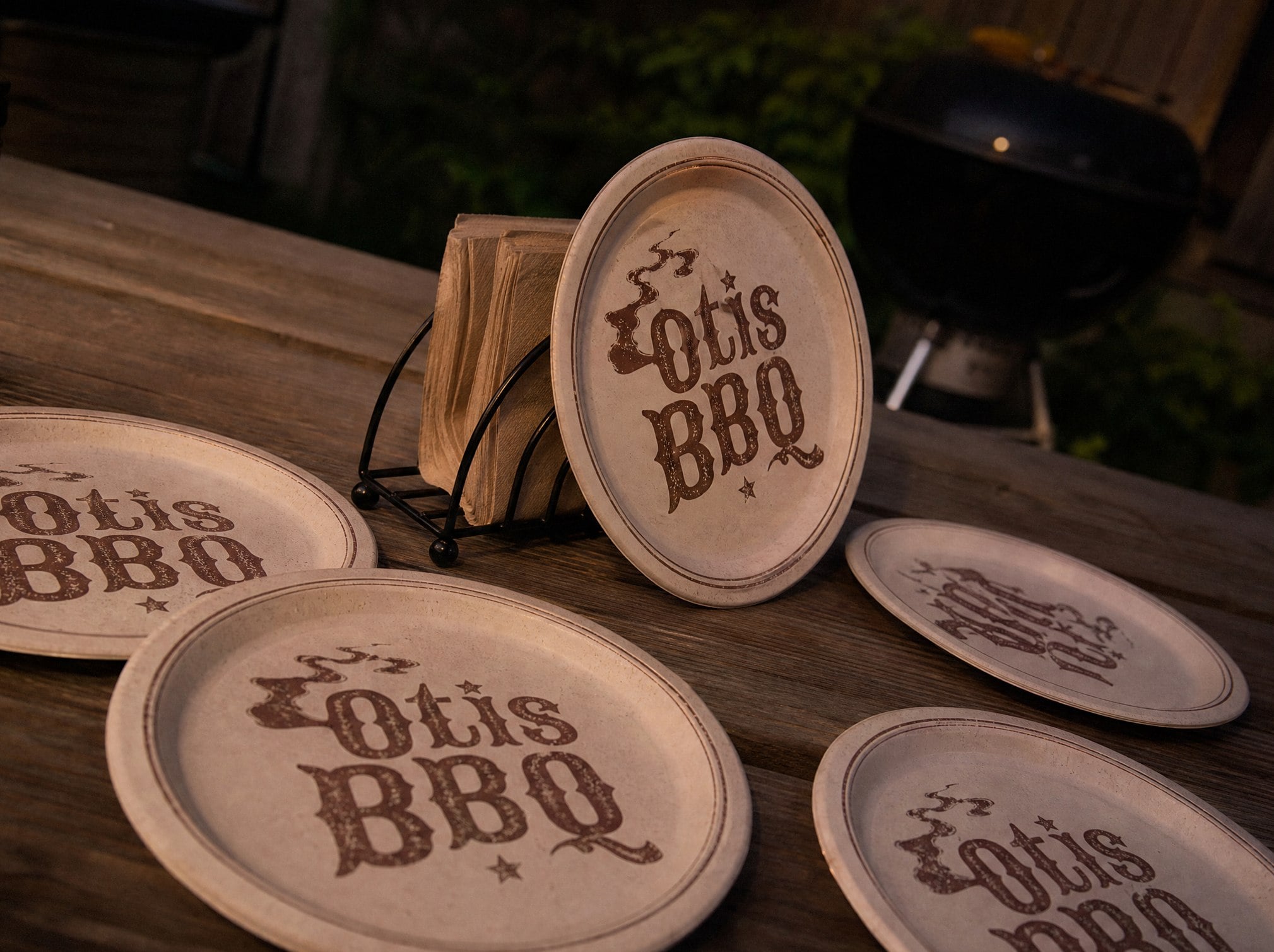 Custom paper plates order — customer photo
