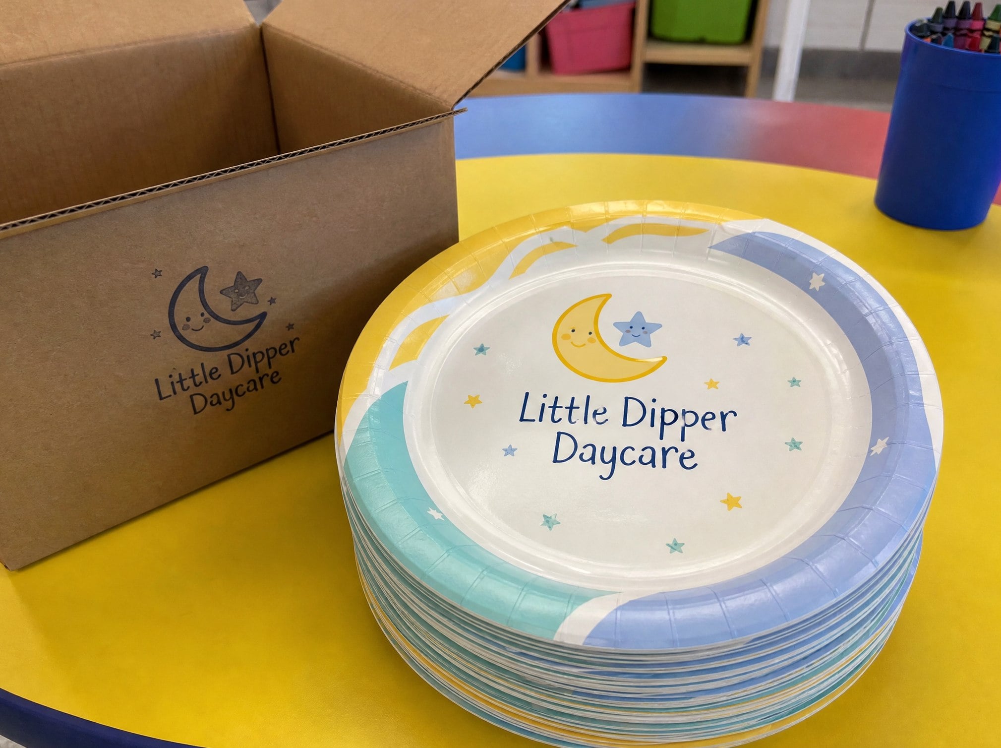 Personalized paper plates — customer photo